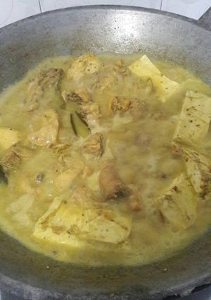 Foto resep Ayam ungkep santan