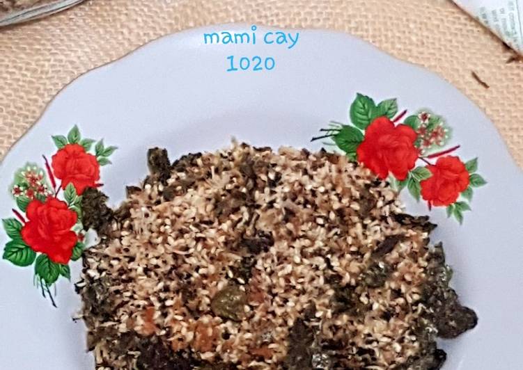 Cara membuat Furikake Homemade yang enak Untuk Jualan