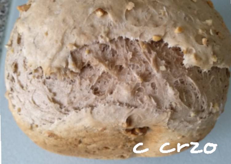 Pan de nueces, en panificadora