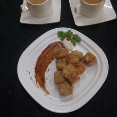 A picture of Paneer papdi.