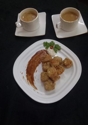 A picture of Paneer papdi.