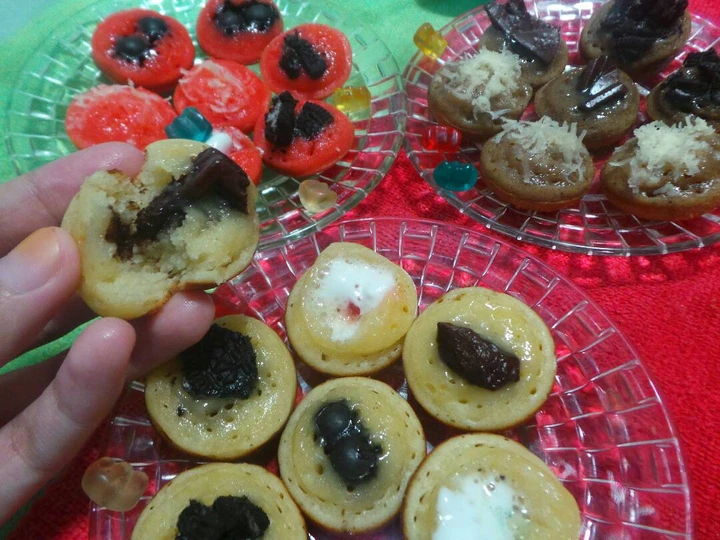 Langkah Mudah untuk Membikin Resep  Kue Cubit originally strawberry &amp;amp; coffe dgn aneka toping yang Bikin Ngiler, Menggugah Selera