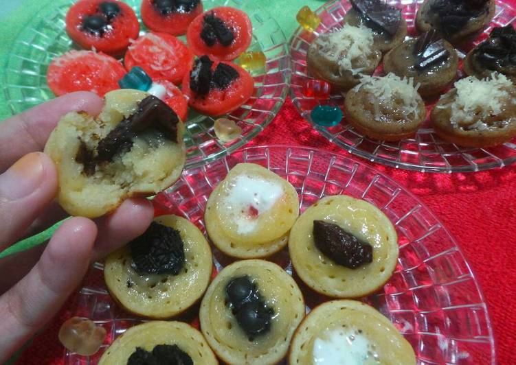 Resep Kue Cubit originally strawberry &amp; coffe dgn aneka toping Anti Gagal