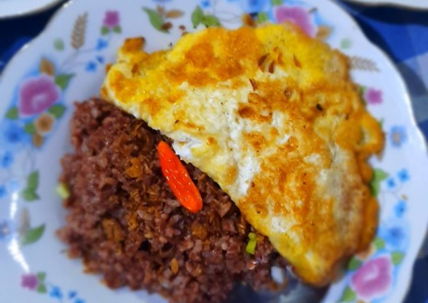 Nasi Goreng Terasi Beras Merah