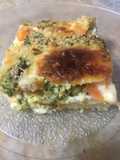 Tortilla de brócoli con base de papas, queso y huevo