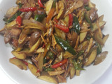 Tumis jengkol dan teri