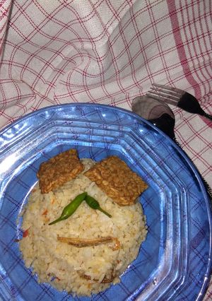 Foto resep Nasgor putih ikan asin