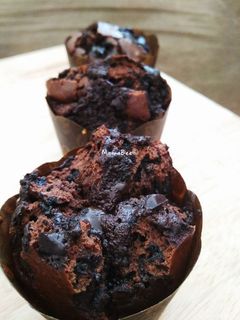 Foto resep Triple Chocolate Muffin (Coklat Muffin)