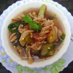A picture of Pasta Vegetable Soup.