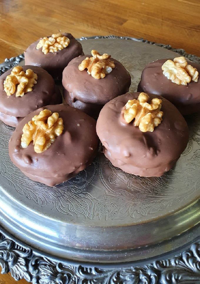 Una foto de Alfajores de chocolate