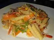 Una foto de penne integral