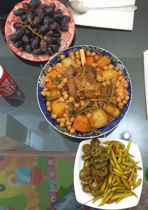 صورة لوصفة بربوشة او الطعام 😋😋😋