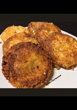 A picture of Paneer Potato Patties.