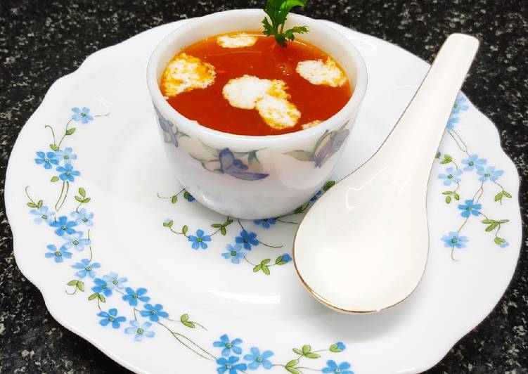 Simple Way to Prepare Speedy Tomato Soup !!