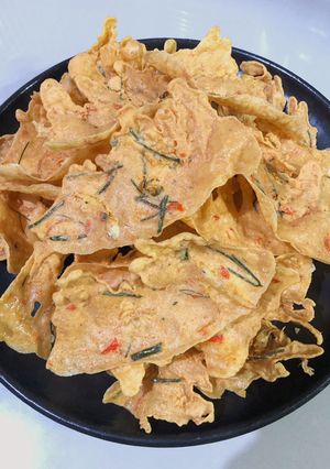 Foto resep Peyek Teri Pedas
