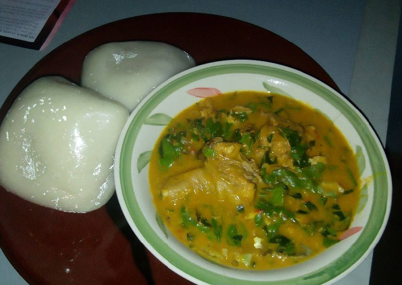 Fufu with Oha soup