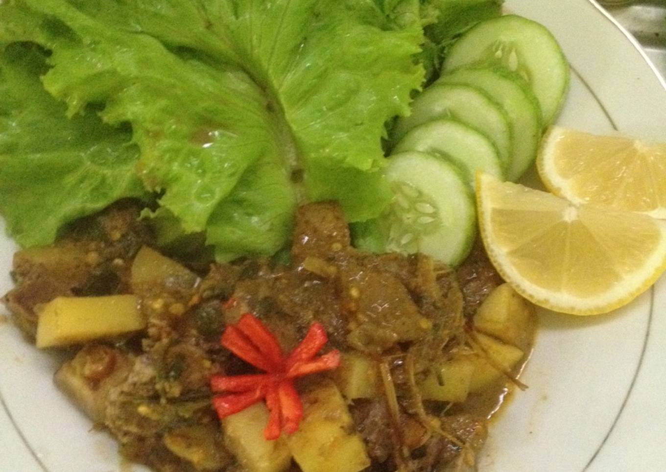 Baked beef rica rica (Diet Mayo H+2)