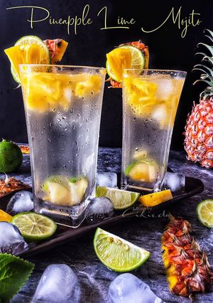 Gambar Pineapple lime mojito