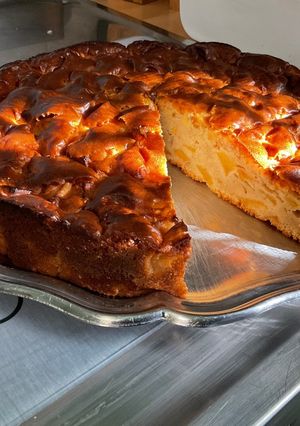 Une photo de Gâteau aux pommes, poires, cannelle et mascarpone