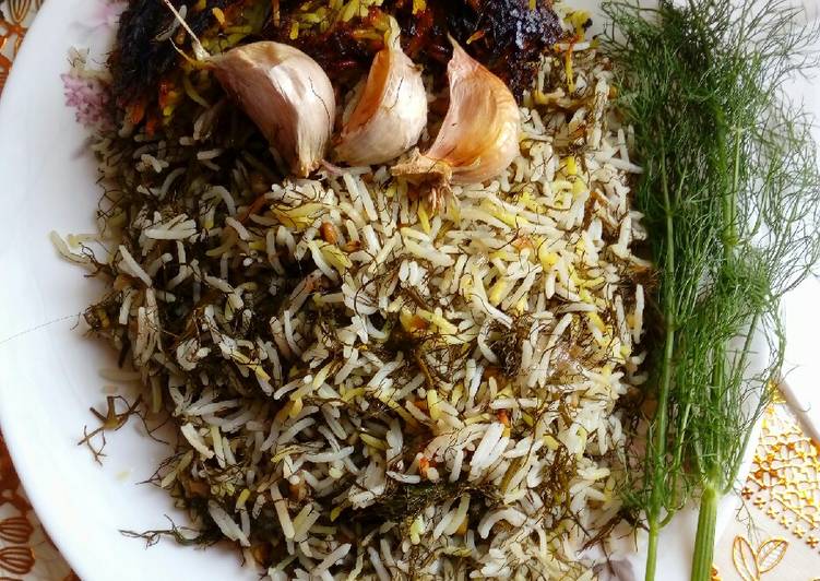 Anti Ribet, Memasak Nasi Daun Adas (Persian Dill Rice style) simpel