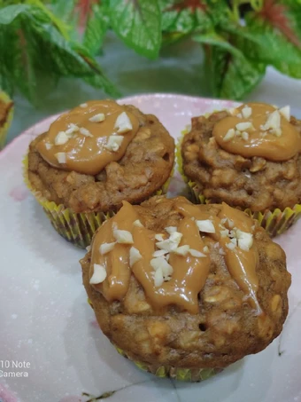 Cara Sederhana Membuat Resep  Peanut Butter Banana Oatmeal Muffins yang Sempurna, Enak Banget