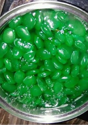 Foto resep Manisan kolang kaling hijau