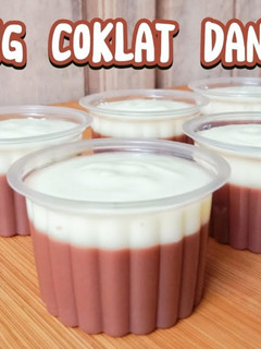 Foto resep Puding coklat dan vla dua bahan