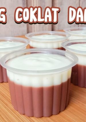 Foto resep Puding coklat dan vla dua bahan