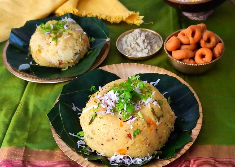 Masala Upma with wheat rava