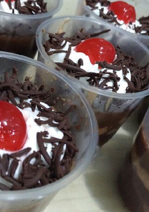 Foto resep Puding Blackforest