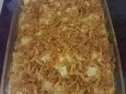 A picture of chicken with almonds
