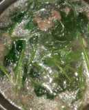 Canh rau lang thịt bò