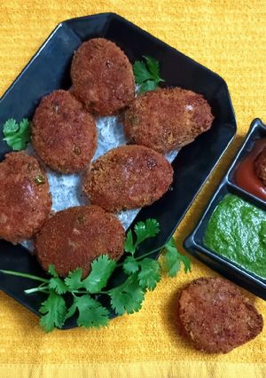 A picture of Vegetable cutlet.