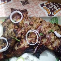 Mutton raan roast A picture of Mutton raan roast.