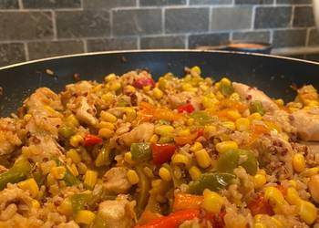 Easiest Way to Prepare Delicious Southwest Chicken and Rice Quinoa
