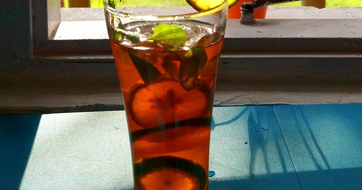 Basil Lemon Green Iced Tea