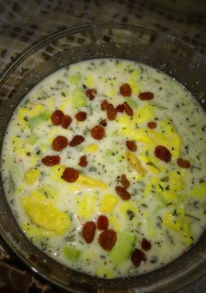 عکسی از دستور آب دوغ خیار