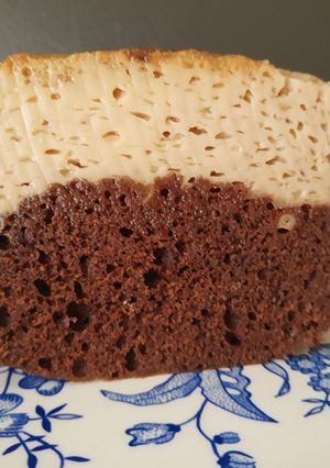 Una foto de Chocoflan