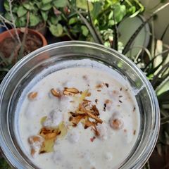 A picture of Dahi boondi chaat.