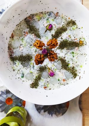 عکسی از دستور 🥒آبدوغ خیار تگری 🥒
