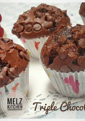 Foto resep Triple Chocolate Muffin