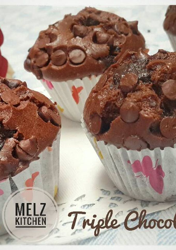 Foto resep Triple Chocolate Muffin