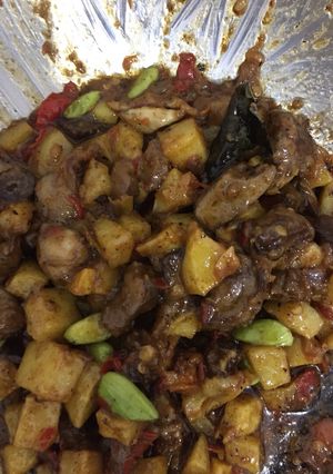 Foto resep Sambel goreng kentang dan ampela hati ayam