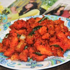 A picture of Tandoori Fish Pakora / Indian Style Deep Fish Fritters.