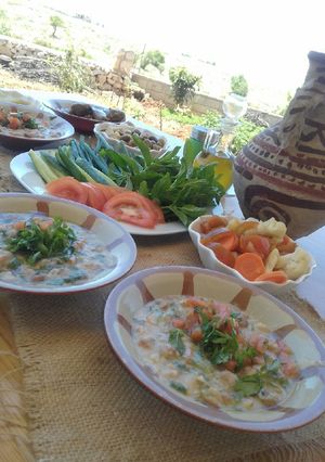 A picture of Lebanese-Style Foul Moudammas.