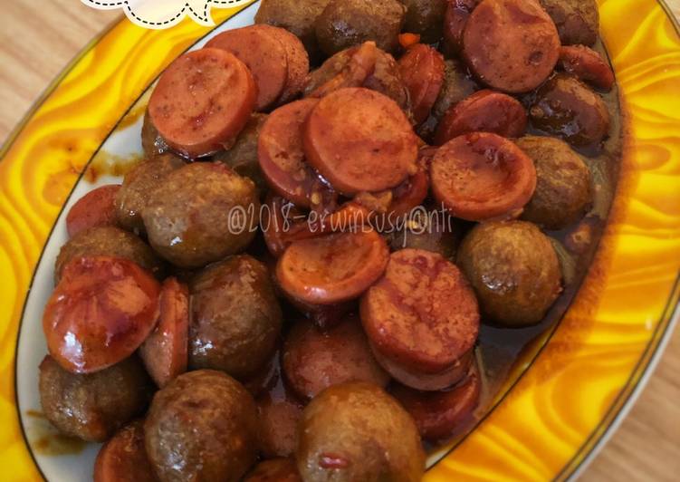 How to Cook Appetizing Bakso Sosis Pedas Manis