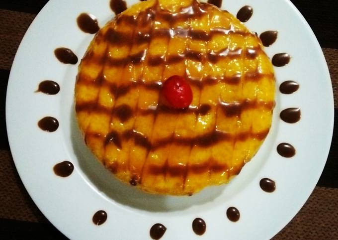 Recipe of Favorite Eggless Mango Cake😍without oven