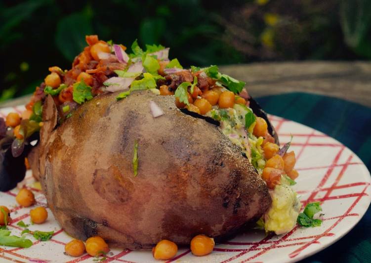 Simple Way to Make Super Quick Homemade Vegan Stuffed Sweet Potatoes