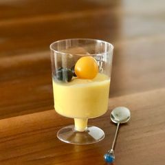 A picture of Frozen mango yoghurt 🥭🍦.