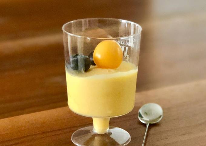 Simple Way to Make Super Quick Homemade Frozen mango yoghurt 🥭🍦